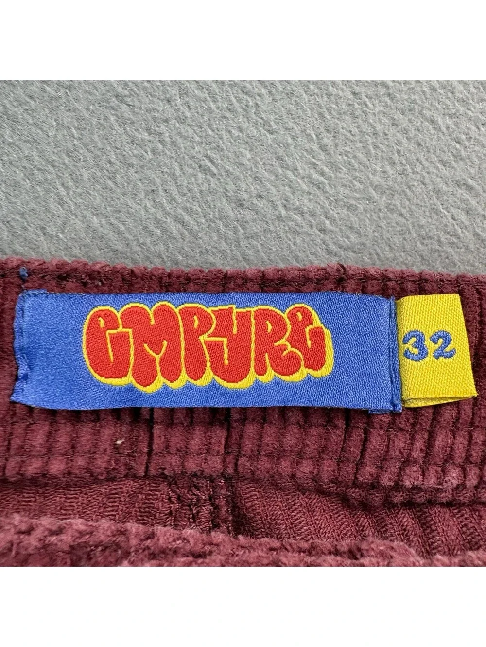 Empyre Corduroy Pants Size 32x29 in. Burgundy